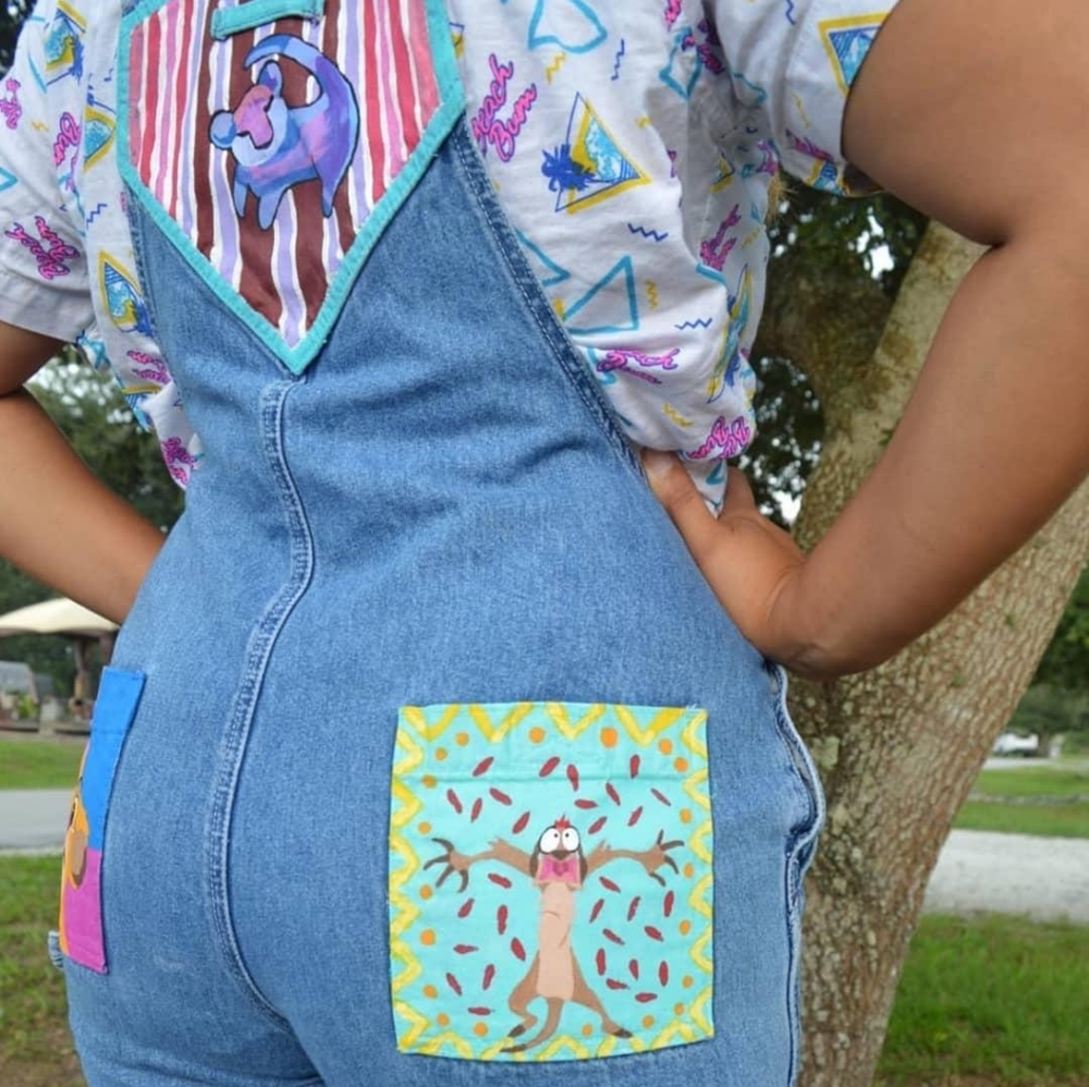Lion King Handpainted Overalls